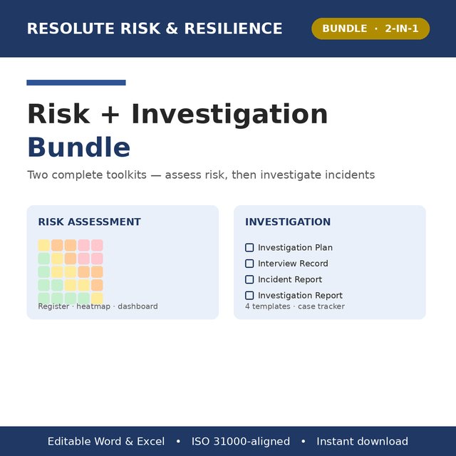 Risk and Investigation Bundle cover