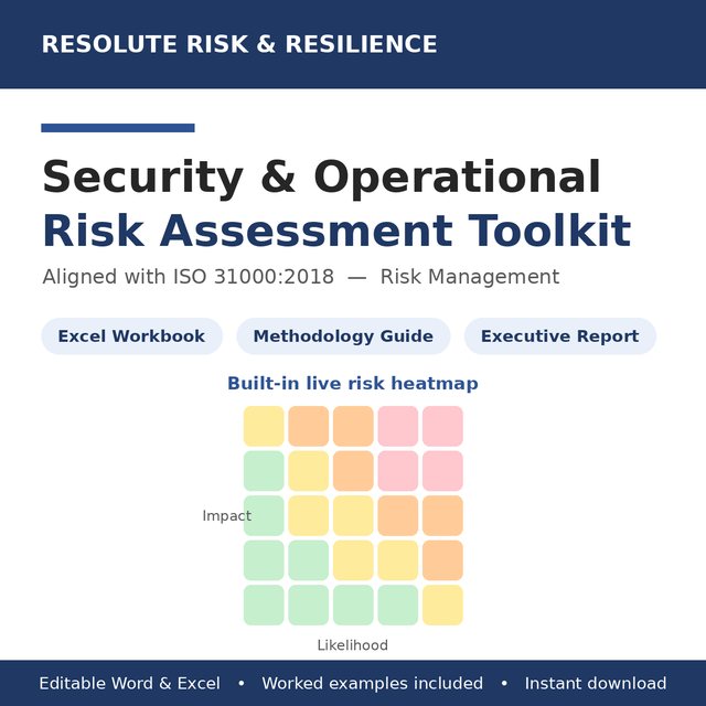 Security and Operational Risk Assessment Toolkit cover