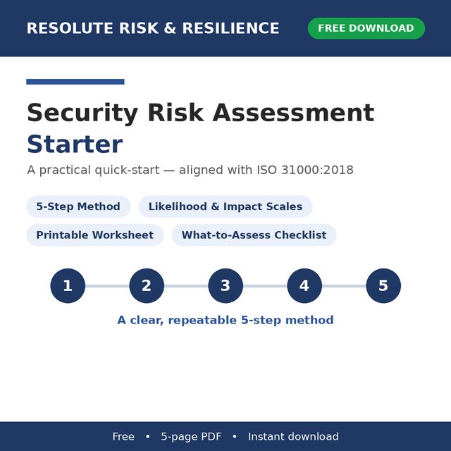 Risk Assessment Starter cover